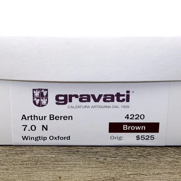 * NEW * $525 GRAVATI Arthur Beren Women's 7 N Narrow 4220 * add $15 Trees
